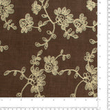 Poly Embroidered - IN BLOOM - 004 - Brown