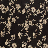 Poly brodé - EN FLEUR - 005 - Noir