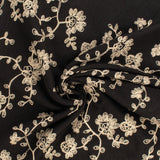 Poly brodé - EN FLEUR - 005 - Noir
