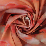 Mix of printed rayon and Linen  - BARBADOS - 001 - Red