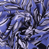 Mix of printed rayon and Linen  - BARBADOS - 005 - Blue