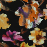 Mélange de rayonne et Lin imprimé - <BARBADOS> - 014 - Noir