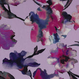 Mix of printed rayon and Linen  - BARBADOS - 015 - Lilac