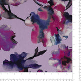 Mix of printed rayon and Linen  - BARBADOS - 015 - Lilac