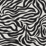 Mix of printed rayon and Linen  - BARBADOS - 016 - Black