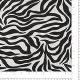 Mix of printed rayon and Linen  - BARBADOS - 016 - Black