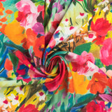 Mix of Printed Rayon and Nylon - HAVANA II - 002 - Orange