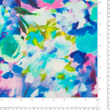 Mix of Printed Rayon and Nylon - HAVANA II - 005 - Hot Pink