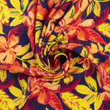 Mix of Printed Rayon and Nylon - HAVANA II - 008 - Indigo