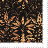 Mélange de Rayonne et Nylon imprimé - HAVANA II - 013 - Noir