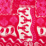 Mix of printed rayon and Linen  - SUMMER ESSENTIALS - 001 - Hot Pink