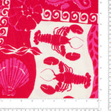 Mix of printed rayon and Linen  - SUMMER ESSENTIALS - 001 - Hot Pink