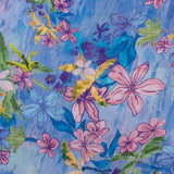 Mélange de rayonne et Lin imprimé - ESSENTIELS DE L'ÉTÉ - 003 - Bleu