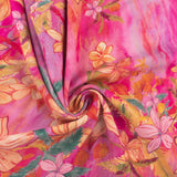 Mix of printed rayon and Linen  - SUMMER ESSENTIALS - 004 - Pink