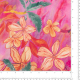 Mix of printed rayon and Linen  - SUMMER ESSENTIALS - 004 - Pink