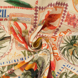 Mix of printed rayon and Linen  - SUMMER ESSENTIALS - 007 - Linen