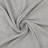 Fine Stripes - TEXTURA LINEN LOOK - 001 - Black