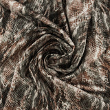 Printed Satin - Victoria - 001 - Grey