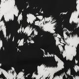 Printed Satin - Victoria - 010 - Black