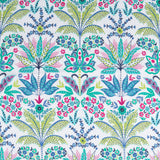 Satin imprimé - IBIZA - 001 - Bleu