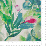 Satin imprimé - IBIZA - 003 - Vert