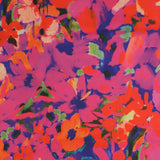 Satin imprimé - IBIZA - 004 - Rose Vif