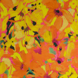 Satin imprimé - IBIZA - 005 - Orange