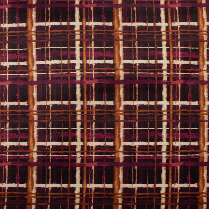 Satin imprimé - NORA - 008 - Vin