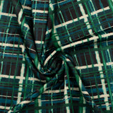 Printed Satin - NORA - 009 - Teal