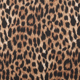 Satin imprimé - CLARISSA - 003 - Chocolat