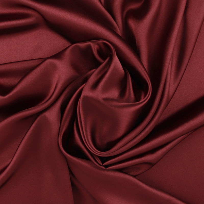 Stretch Matte Satin - CLICHY - Cabernet
