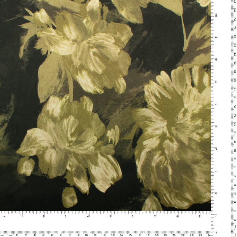 Satin imprimé - GEMELLA - 002 - Noir