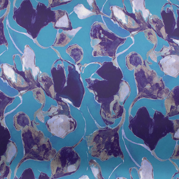 Printed Satin - GEMELLA - 005 - Blue