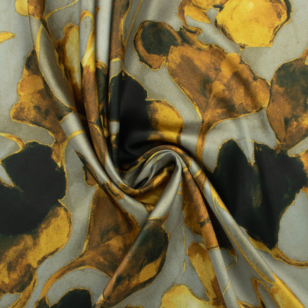 Printed Satin - GEMELLA - 006 - Slate