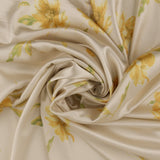 Printed Satin - COVENT GARDEN - 001 - Yellow