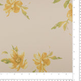Printed Satin - COVENT GARDEN - 001 - Yellow
