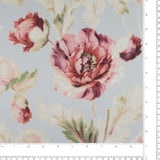 Printed Satin - COVENT GARDEN - 002 - Light Blue
