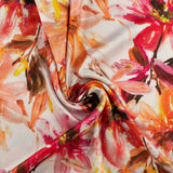 Printed Satin - ELEGANZA - 005 - Red