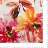 Printed Satin - ELEGANZA - 005 - Red
