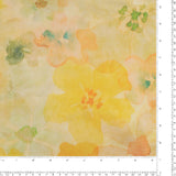 Printed Satin - ELEGANZA - 008 - Yellow