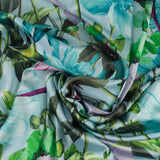 Printed Satin - LAST DANCE - 001 - Light Blue