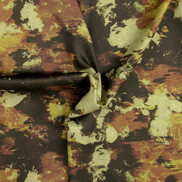 Satin Print - AROMA - 076 - Brown