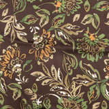 Satin imprimé - ARÔME - 077 - Chocolat