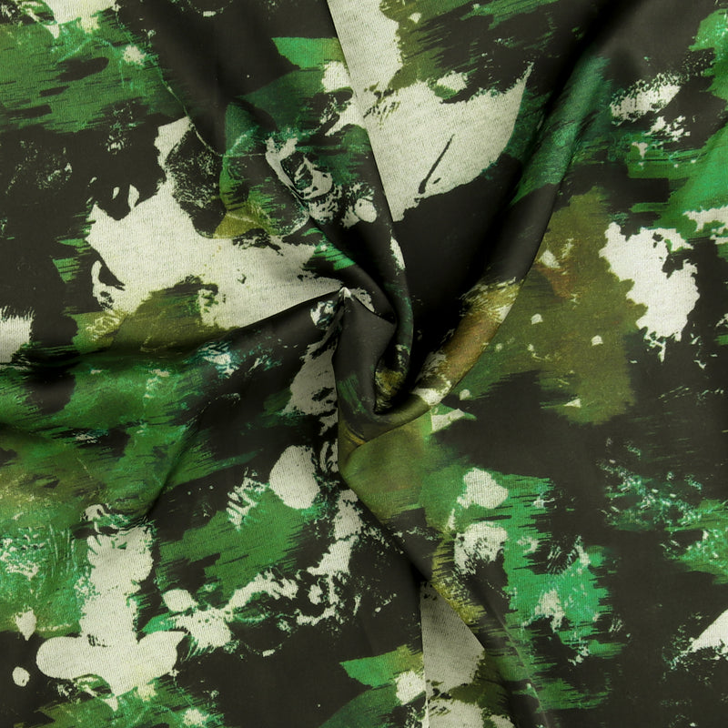 Satin Print - VERDE - 076 - Green