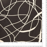 Satin imprimé - CLARISSA - 003 - Noir