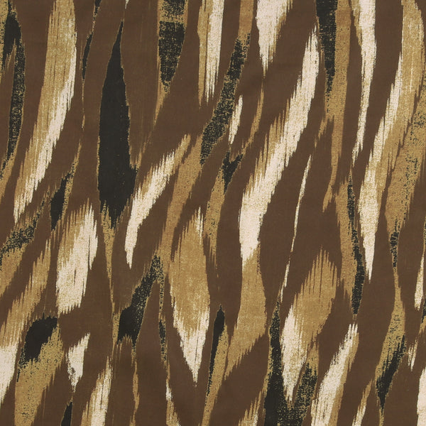 Satin Print - CLARISSA - 004 - Coffee