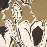 Satin imprimé - CLARISSA - 007 - Taupe