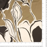 Satin imprimé - CLARISSA - 007 - Taupe