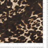 Satin imprimé - CLARISSA - 008 - Brun