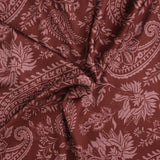 Satin imprimé - CLARISSA - 009 - Cerisier Foncé